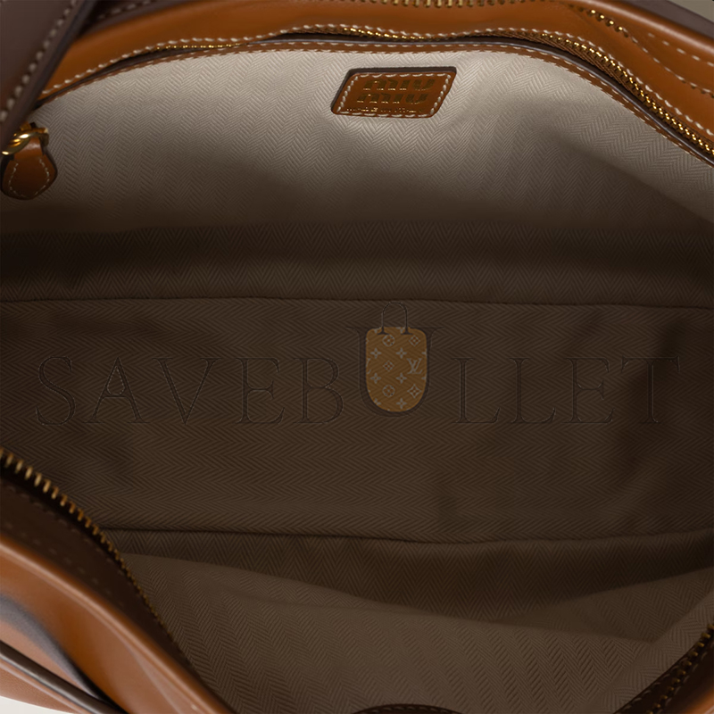 MIU MIU AVENTURE LEATHER BAG 5BC181 (40*24*7cm) MIU MIU AVENTURE LEATHER BAG 5BC181 (40*24*7cm)